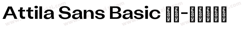 Attila Sans Basic 字体字体转换